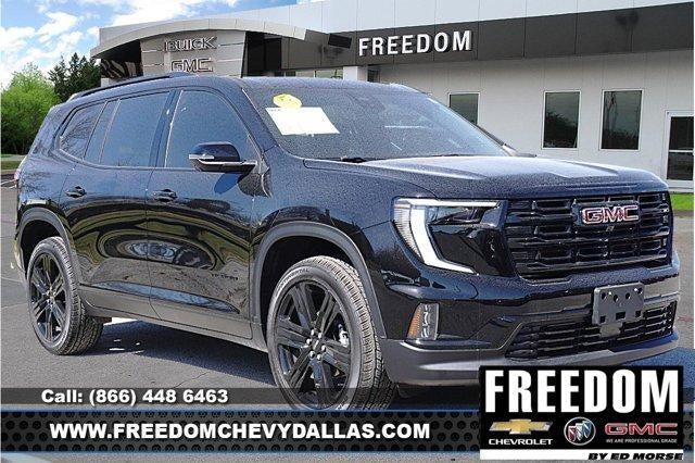 2026 GMC Acadia Elevation in Ebony Twilight Metallic — front three-quarter view