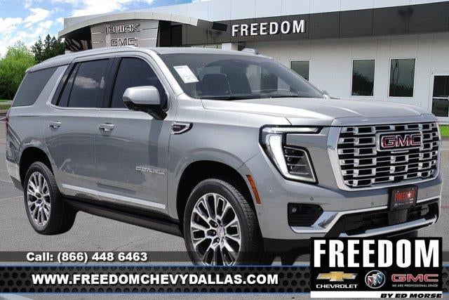 2026 GMC Yukon Denali in Sterling Metallic — front three-quarter view