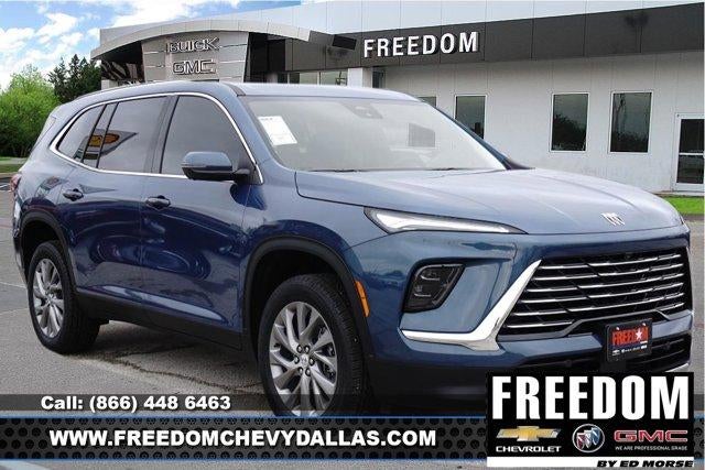 2026 Buick Enclave Preferred in Ocean Blue Metallic — front three-quarter view