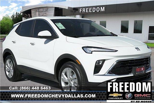 2026 Buick Encore GX Preferred in Summit White — front three-quarter view