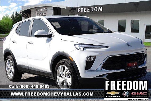 2026 Buick Encore GX Preferred in Summit White — front three-quarter view