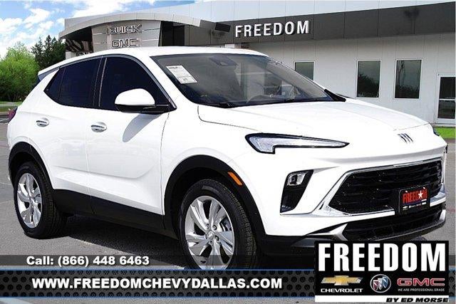 2026 Buick Encore GX Preferred in Summit White — front three-quarter view