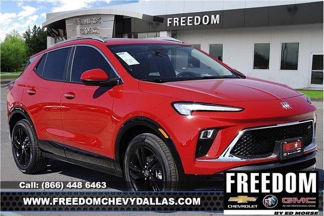 2026 Buick Encore GX Sport Touring in Brilliant Red — front three-quarter view