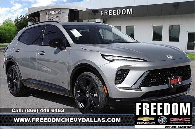 2026 Buick Envision Sport Touring in Moonstone Gray Metallic — front three-quarter view